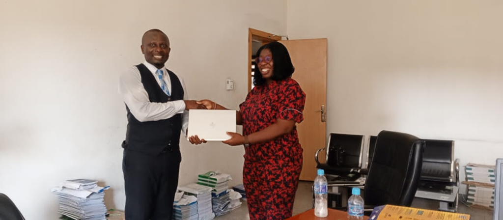 Afasule Foundation donates laptops to the Department of Animal and Environmental Biology at the University of Port Harcourt to enhance student learning and research.